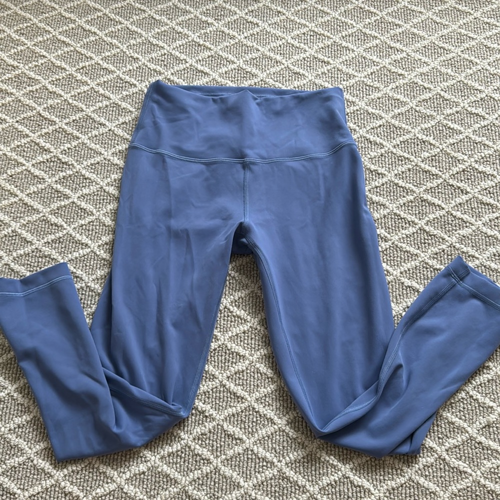 Blue Lululemon Leggings Size 8 - Picture 1 of 3